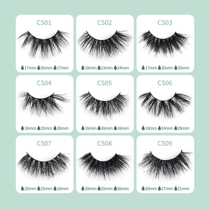 Bulk Price 100% Biodegradable Plant Fiber Lashes One Dollar Eyelashes