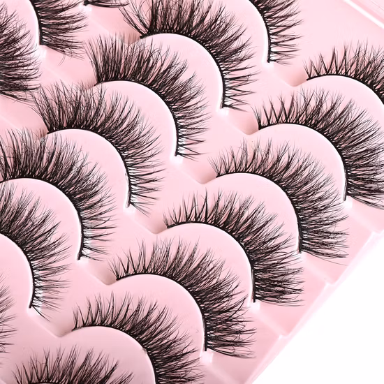 Three Pairs of Half-Cut Daily Makeup Natural False Eyelashes