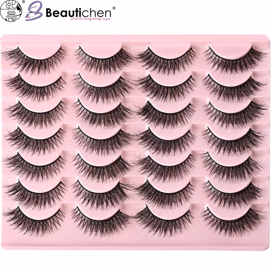 Three Pairs of Half-Cut Daily Makeup Natural False Eyelashes