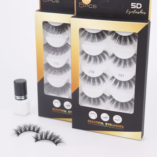 Extensão de cílios 3D por atacado ODM OEM Cílios falsos de vison Cílios naturais com caixa personalizada